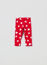 Ovs Jersey Joggers With Hearts Print